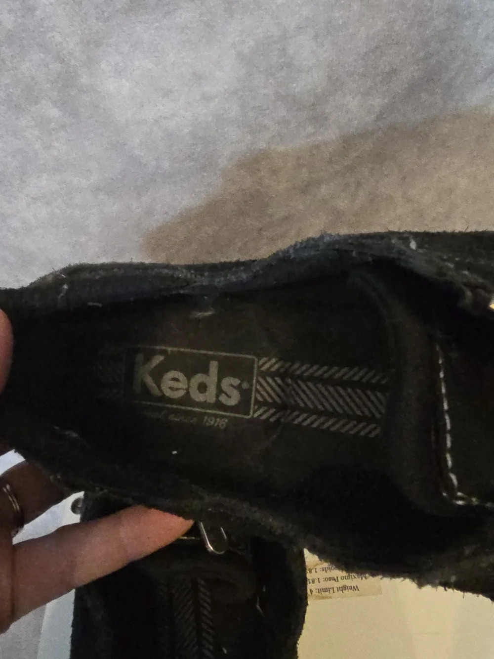 Keds Women's‎ Black Suede Slip-On Loafers Size 6